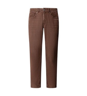 Pepe Jeans Calça Cash Corduroy marrom