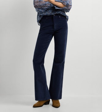 Pepe Jeans Calça Flare Willa Corduroy marinho