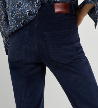 Pepe Jeans Calça Flare Willa Corduroy marinho