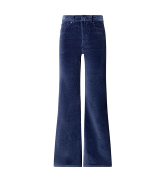 Pepe Jeans Calça Flare Willa Corduroy marinho
