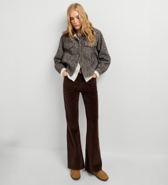 Pepe Jeans Willa Corduroy Flare Pants in brown