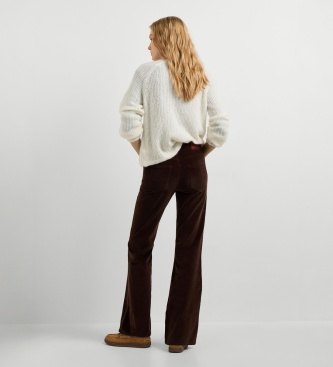 Pepe Jeans Willa Corduroy Flare Pants in brown