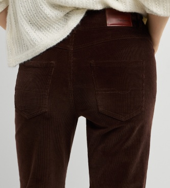 Pepe Jeans Willa Corduroy Flare Pants in brown