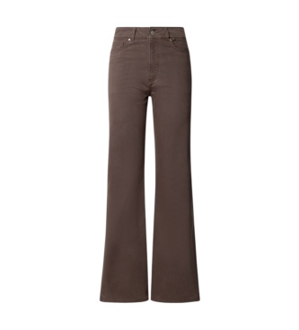 Pepe Jeans Calça Flare Willa castanha