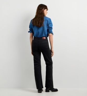 Pepe Jeans Calça Flare Willa preta