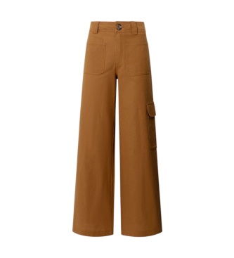Pepe Jeans Hlače Kira rjave