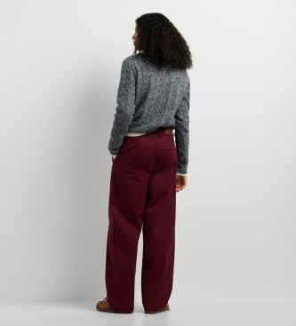 Pepe Jeans Calças Lindsey bordô