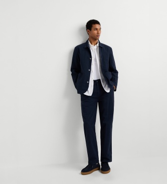 Pepe Jeans Calça Chino Pull On Comfort Seersucker marinho