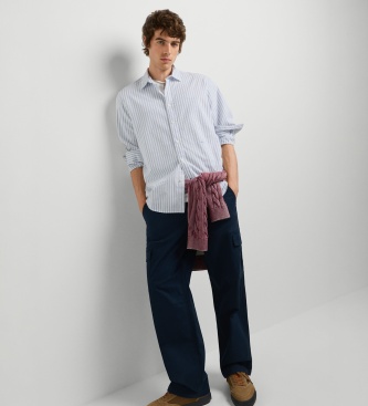 Pepe Jeans Calça Cargo Relaxed Twill marinho