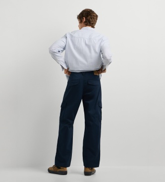 Pepe Jeans Calça Cargo Relaxed Twill marinho