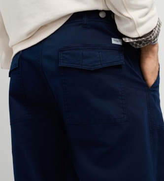 Pepe Jeans Calça Relaxed Fatigue Twill marinho