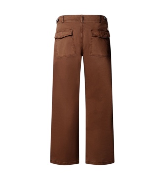 Pepe Jeans Calça Relaxed Fatigue Twill Marrom