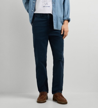 Pepe Jeans Calça Relaxed Washed Carpenter Canvas marinho