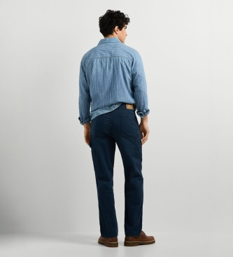 Pepe Jeans Calça Relaxed Washed Carpenter Canvas marinho