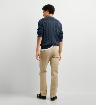 Pepe Jeans Pantalone Slim Chino Twill Beige
