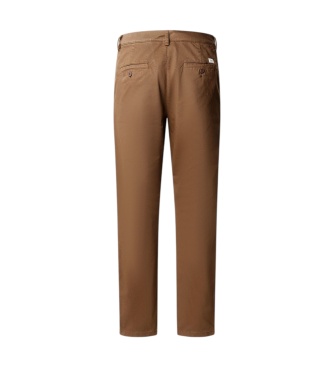 Pepe Jeans Pantalone chino slim marrone scuro