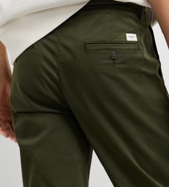 Pepe Jeans Grøn slim chino