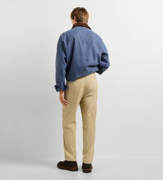 Pepe Jeans Calça Tapered Pull On Corduroy Bege