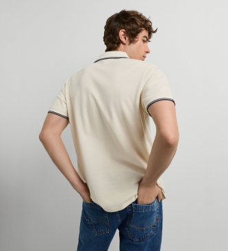 Pepe Jeans Polo Muller blanc cassé