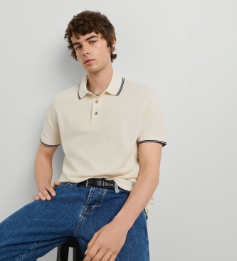 Pepe Jeans Polo Muller blanc cassé