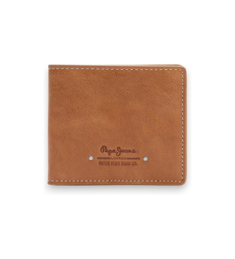Pepe Jeans Portafoglio in pelle Sawyer marrone