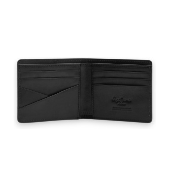 Pepe Jeans Portafoglio in pelle Sawyer nero