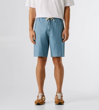 Pepe Jeans Short Helix Stripe bleu