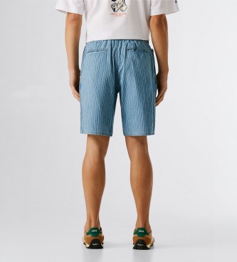 Pepe Jeans Short Helix Stripe bleu