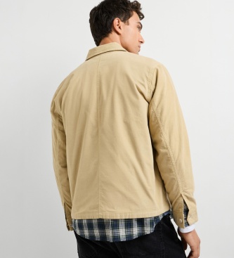 Pepe Jeans Overshirt Corduroy beige