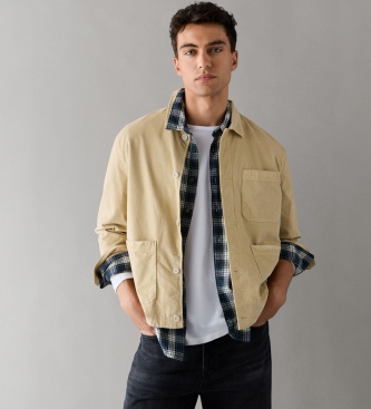 Pepe Jeans Overshirt Corduroy beige