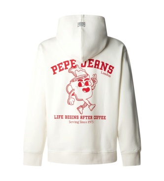 Pepe Jeans Sweat Coffeet blanc cassé