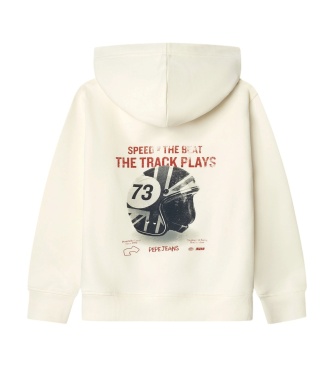 Pepe Jeans Griffin Kapuzenpullover gebrochenes Weiß