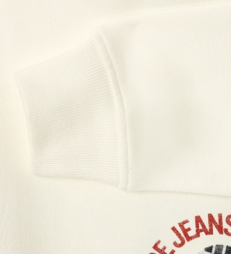 Pepe Jeans Griffin Kapuzenpullover gebrochenes Weiß