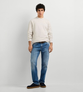 Pepe Jeans Sweat Jasper Melange Crew blanc