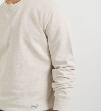 Pepe Jeans Sweat Jasper Melange Crew blanc