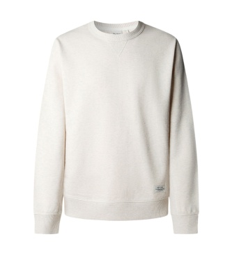 Pepe Jeans Sweat Jasper Melange Crew blanc