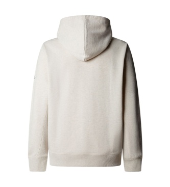 Pepe Jeans Sweat Jasper Melange Zip blanc cassé
