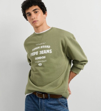 Pepe Jeans Sweat Jaxon Crew vert