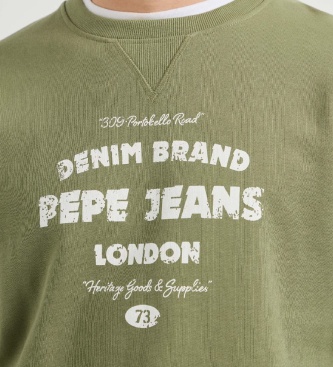 Pepe Jeans Sweat Jaxon Crew vert