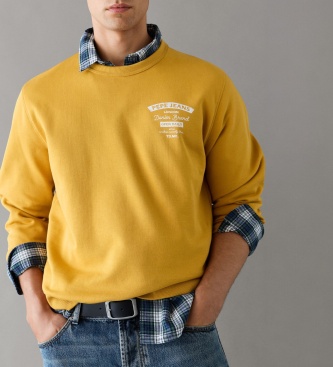 Pepe Jeans Sweat Jed Crew jaune