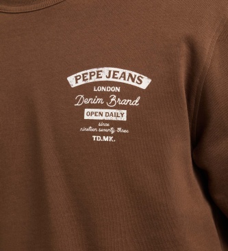 Pepe Jeans Sweat-shirt Jed Crew marron