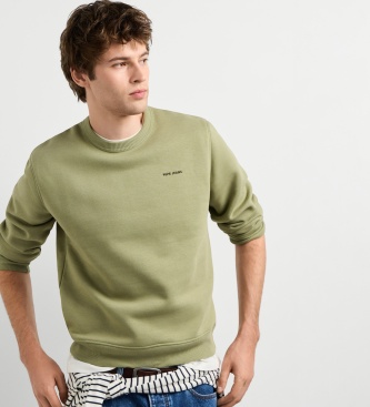 Pepe Jeans Sweat-shirt Jefferson Crew vert