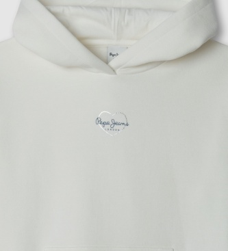 Pepe Jeans Sweatshirt Lybertha gebrochenes Weiß