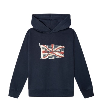 Pepe Jeans Kapuzenpullover Union Jack marineblau