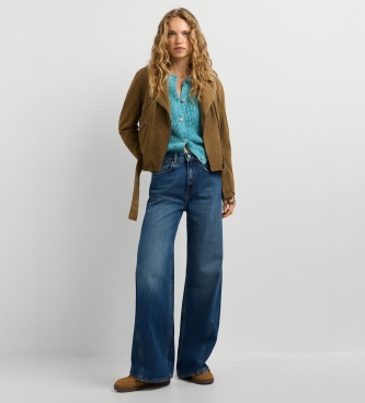 Pepe Jeans Blue Belle Flare Contrast Jeans