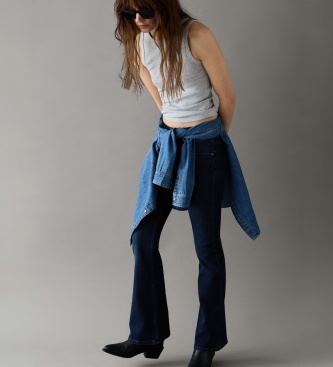Pepe Jeans Jeans Flare Venus marinblå