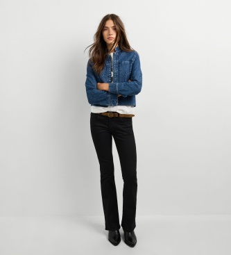 Pepe Jeans Niebieskie dżinsy Flare Pimlico