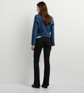 Pepe Jeans Niebieskie dżinsy Flare Pimlico