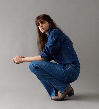 Pepe Jeans Willa Animated Flare Jeans in blue