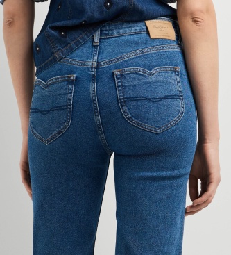 Pepe Jeans Willa Animated Flare Jeans in blue